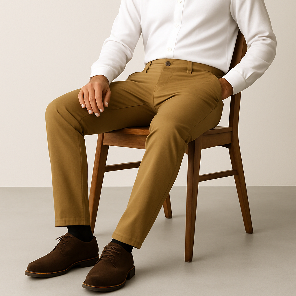 Camel Cotton Chinos