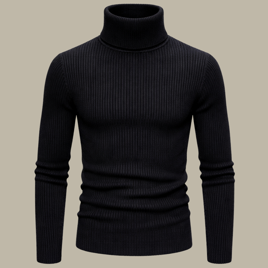 High Neck for Men in Black color | Stretchable and Stylish