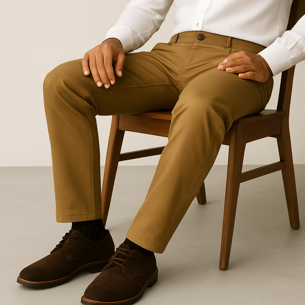 Camel Cotton Chinos