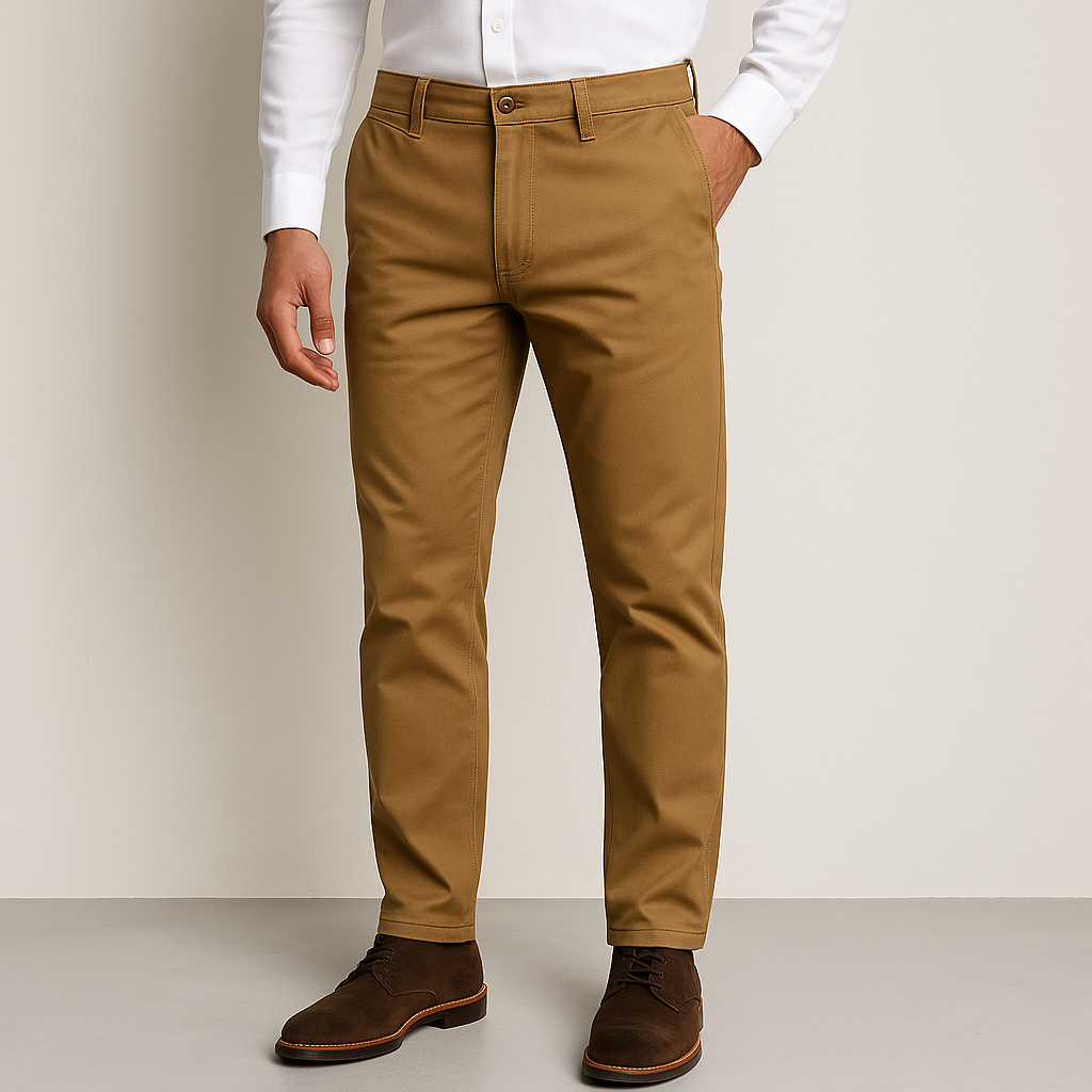 Camel Cotton Chinos