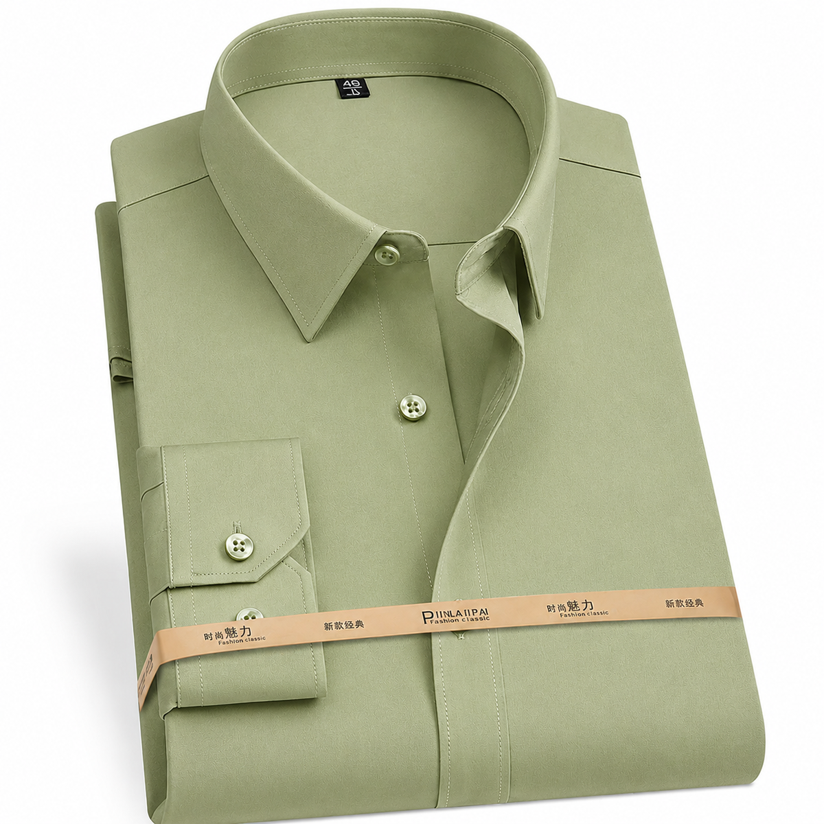Sage Green Dress Shirt for Men