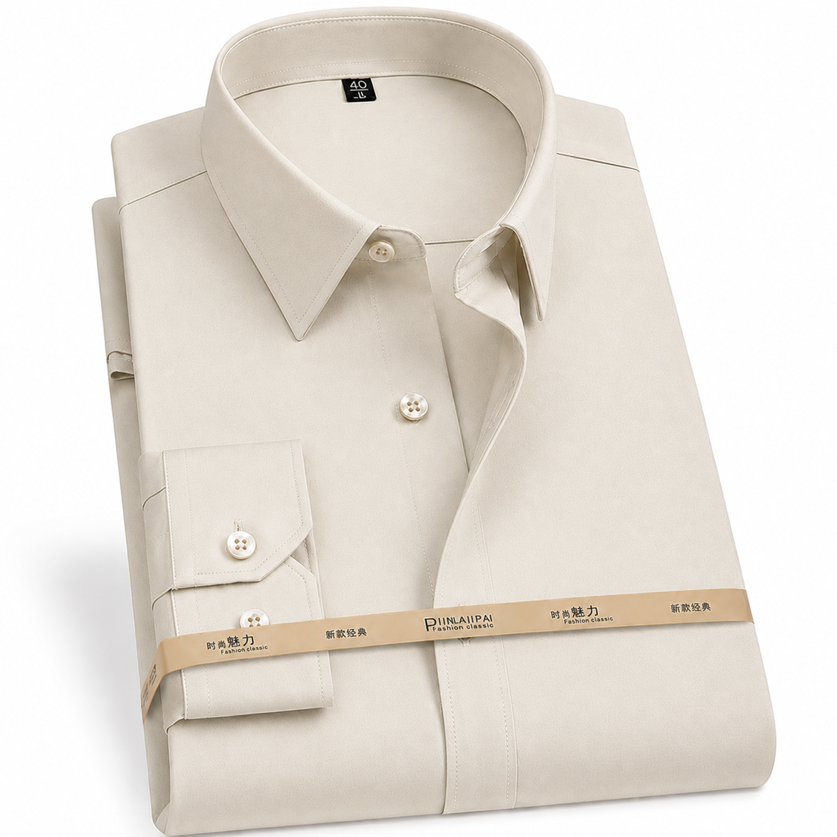 Cream Dress Shirt for Men