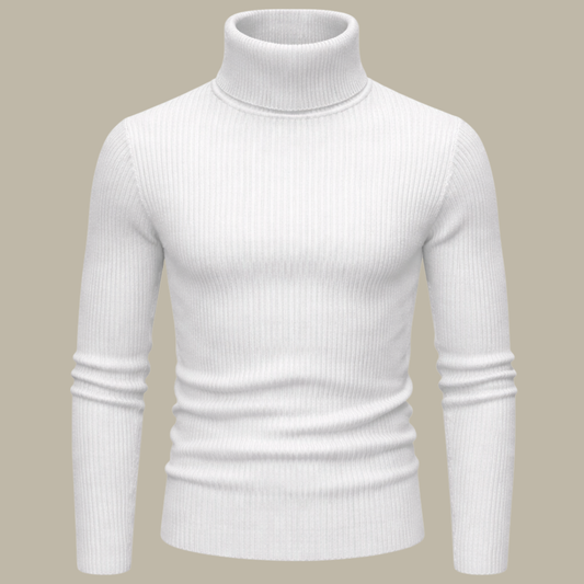 High Neck for Men in White color | Stretchable and Stylish