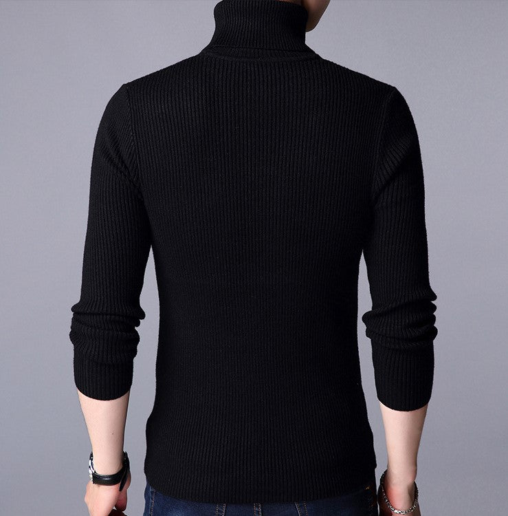 High Neck for Men in Black color | Stretchable and Stylish