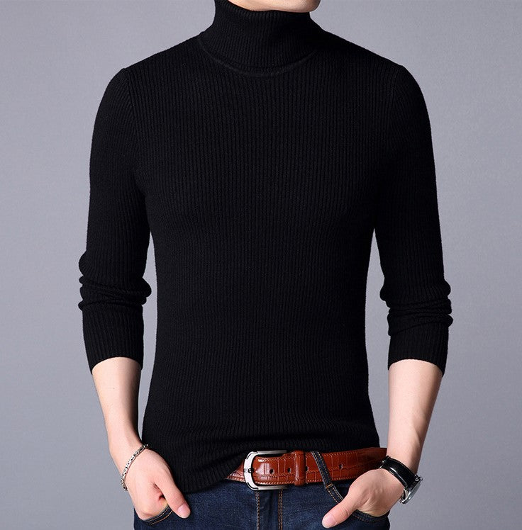 High Neck for Men in Black color | Stretchable and Stylish