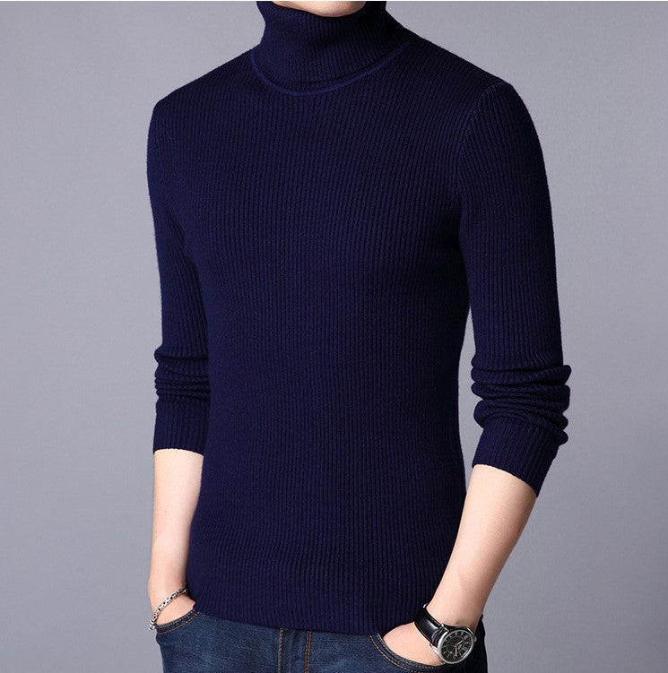 High Neck for Men in Blue color | Stretchable and Stylish