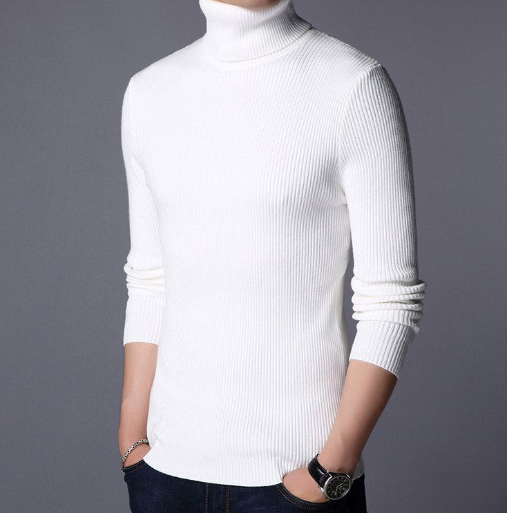 High Neck for Men in White color | Stretchable and Stylish
