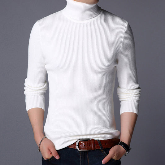 High Neck for Men in White color | Stretchable and Stylish
