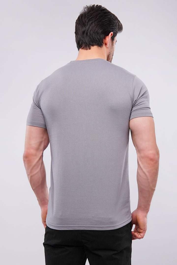 Essential Grey Round neck T-Shirt – Ultra-Soft Cotton