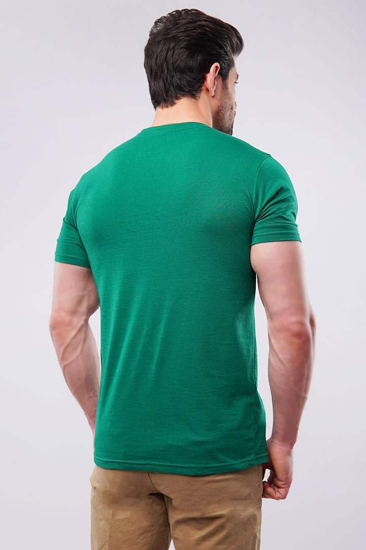 Essential Green Round neck T-Shirt – Ultra-Soft Cotton