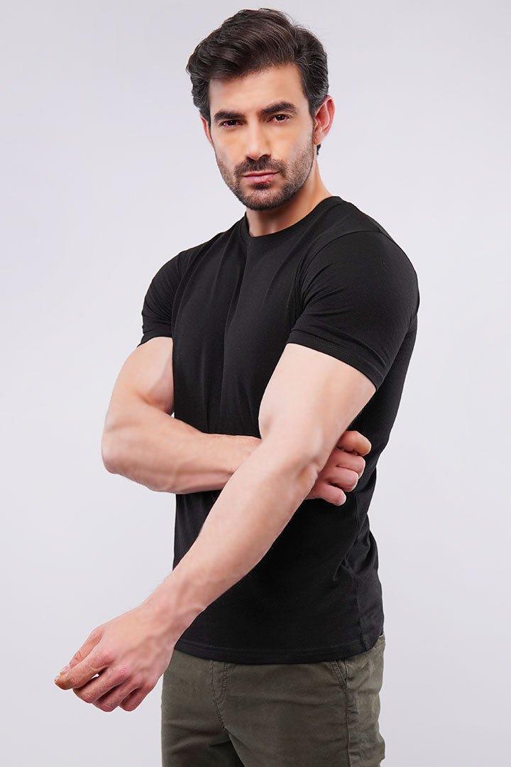 Essential Black Round neck T-Shirt – Ultra-Soft Cotton
