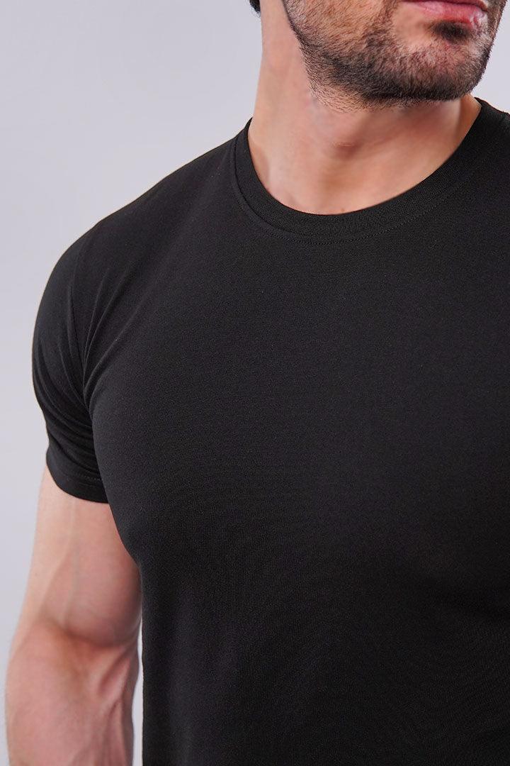 Essential Black Round neck T-Shirt – Ultra-Soft Cotton